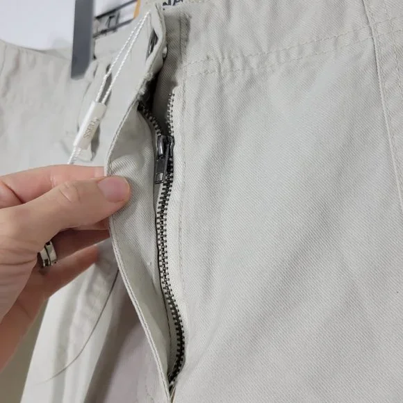 NASS Men NEW Tan 100% Cotton Casual Flat Front Cargo Shorts Pockets Zip 16 NWT - Picture 6 of 13